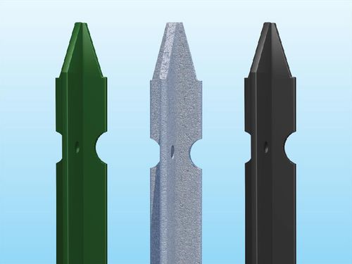 Picchetto per recinzione - T series - Ferro Bulloni Italia - in metallo / per prato / d'angolo