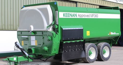 Miscelatore a vite orizzontale - MechFiber360* - KEENAN - trainato / con scarico laterale / a 2 coclee