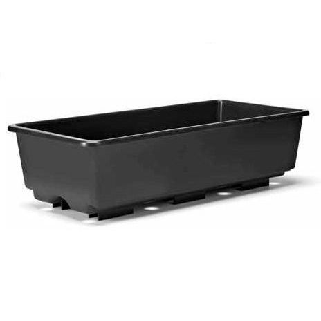 Vaso in plastica - 6MUBK - Bato Plastics B.V. - rettangolare / nero / per coltura idroponica