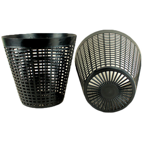 Vaso in plastica - Soparco - rotondo / nero