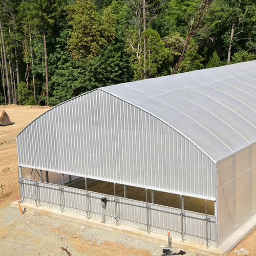 Serra monotunnel - Grow Max - De Cloet Greenhouse Manufacturing Ltd - per produzione ornamentale / in plastica / permanente