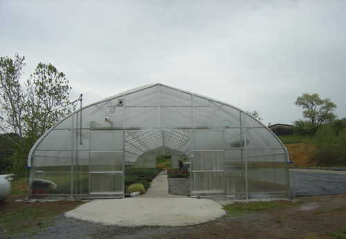 Serra monotunnel - De Cloet Greenhouse Manufacturing Ltd - per produzione ornamentale / in plastica