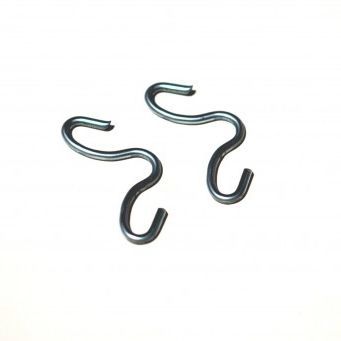 10 GANCI AD S APERTI IN METALLO ACCIAIO PORTATUTTO APPENDI TUTTO APPENDINI 4-5-6 MM (4 MM - Foto 5