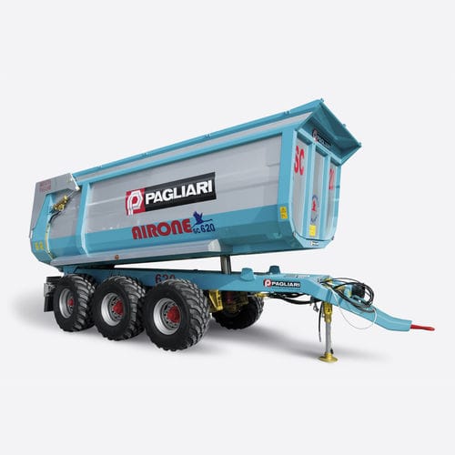 Rimorchio ribaltabile - SC 620 – SC 720 - AL.PA.CAR Srl - basculante / a 3 assi / agricolo