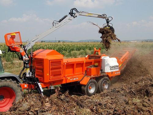 Cippatrice trainata - BIOMATICH91 - GANDINI MECCANICA Snc - con motore a combustione / ad alimentazione idraulica / con gru