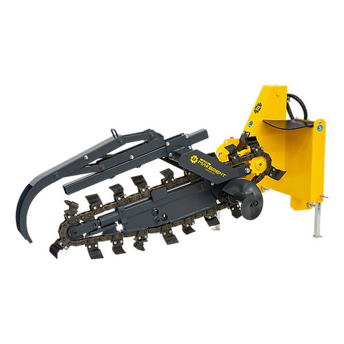 Scavafossi con catena - CTM90 - MAKBRENT - montato su trattore