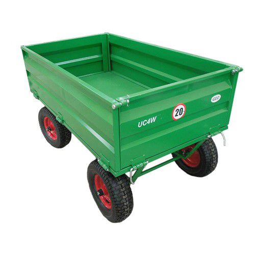 Rimorchio ribaltabile - UC4W - GEO ITALY Srl - basculante / a 2 assi / agricolo