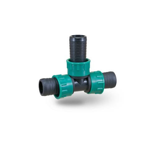 Raccordo per microirrigazione a T - 19022 - POELSAN PLASTIC SAN.TIC A.S. - scanalato / in polipropilene