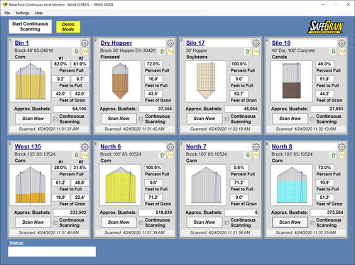 Software di gestione dati - RadarTrack - Safe Grain - agricolo / per sensore