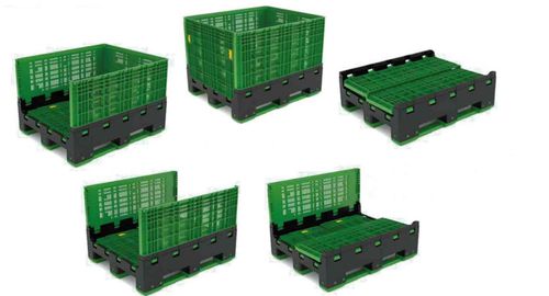 Cassa-pallet in plastica - ECOBINS Series - HDF-emballages - perforata