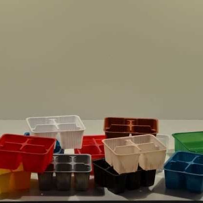 Seminiera alveolare in plastica - 91246 (MA1286.04N1) / 91240 (Ma1286.06N) - Amp Recycling - riciclabile / quadrata