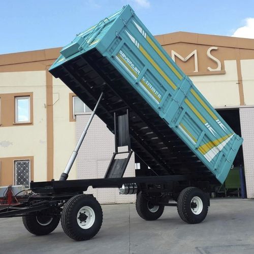 Rimorchio ribaltabile - SY8T2D - Sayginlar Agriculture Machinery Ltd. - a 2 assi / agricolo / 8 tonnellate