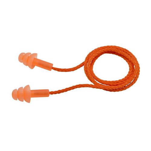 Tappo antirumore riutilizzabile - EP-311-OR - ELVEX Corporation - in PVC / con cordone
