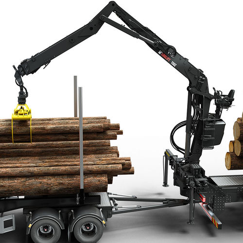 Gru forestale montata su camion - LOGLIFT 150Z series - HIAB AB - con braccio articolato