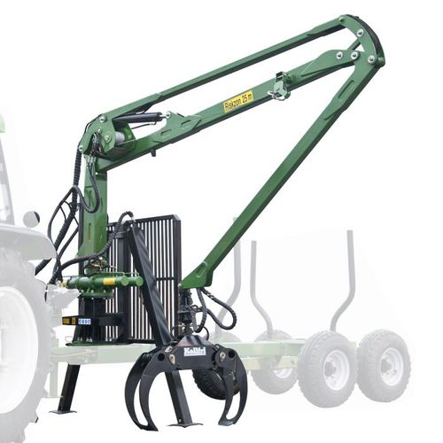 Gru forestale montata su rimorchio - 21-GLP57 - Kellfri AB - con braccio articolato