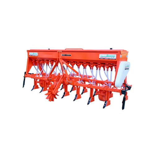 Seminatrice in linea a tramoggia - SDD Series - DASMESH MECHANICAL WORKS, AMARGARH - dentata / montata su trattore / con spandiconcime