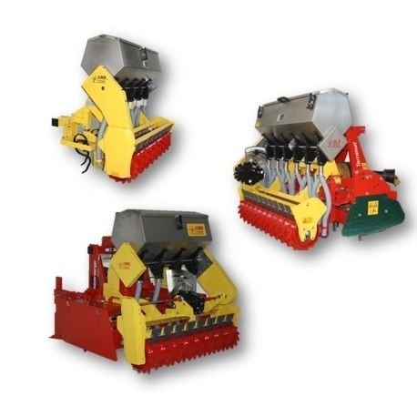 Seminatrice in linea a tramoggia - KMS Rinklin GmbH - a disco / montata su trattore / con erpice