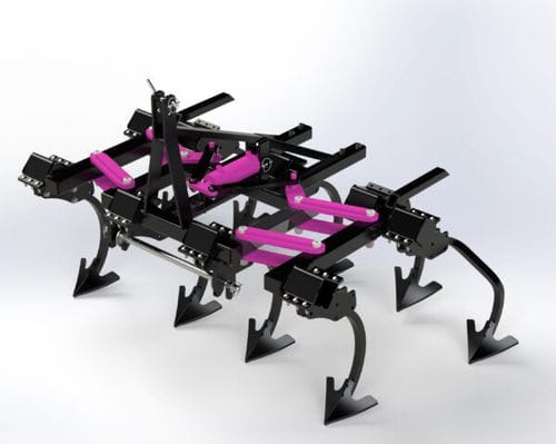 Sarchiatrice montata su trattore - Elastoflex - Saher Maquinaria Agricola - per grandi colture / automatica / per vigneto