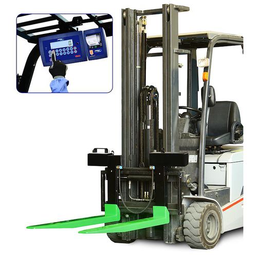 Transpallet pesatore digitale - HTF - Henk Maas® Weegschalen B.V. - a batteria / di bordo