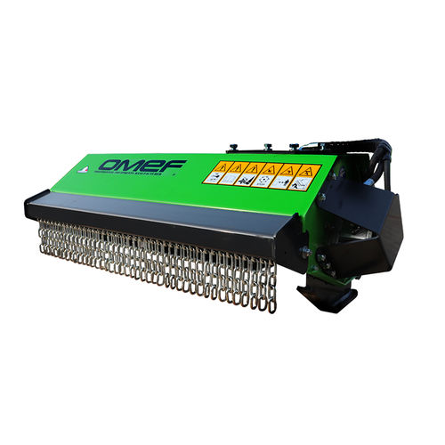 Trinciatrice montata su escavatore - TE3 - OMEF-GROUP - a flagelli / a coltelli / per erba