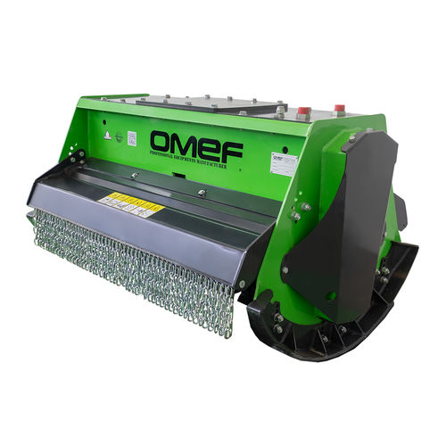 Trinciatrice montata su escavatore - TE9 - OMEF-GROUP - a flagelli / a coltelli / forestale