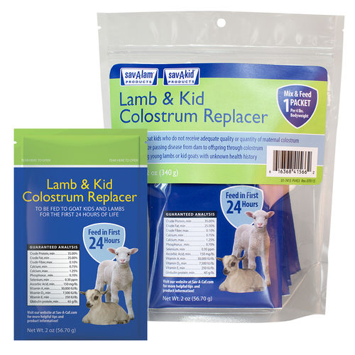 Colostro in polvere per ovini - Lamb & Kid Colostrum Replacer - savacaf - per caprini / a pellet