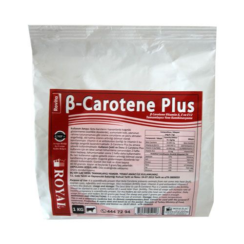 Integratore alimentare per animali - β-Caroten Plus - Royal İlaç - per bovini / per ovini / per caprini