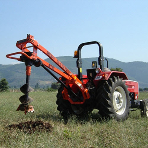 Trivella idraulica - B-150 - KZM Trenching Machines ind.Trade.Co.Ltd. - montata su trattore / con attacco a tre punti