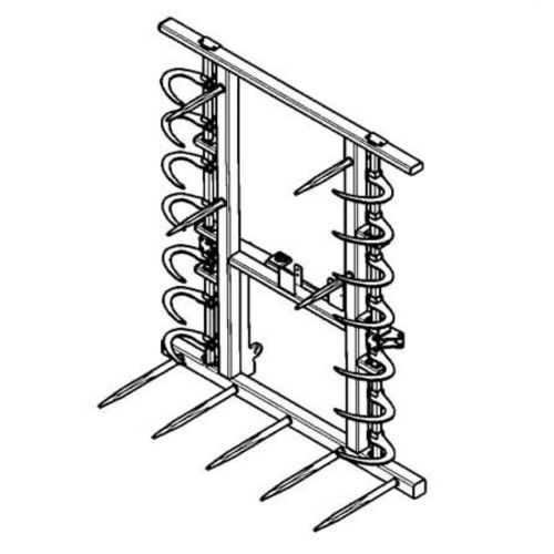 Pinza per balle per balle quadrate - paladin attachments