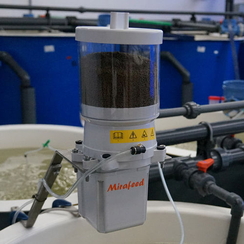 Sistema di alimentazione a tramoggia - 100, 300, 700 - Mira Feed system - per acquacoltura / per larve / per nursery per pesci