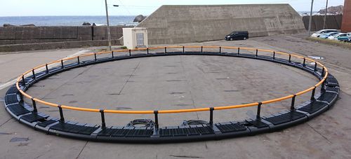Pontile galleggiante per acquacoltura - SKID GUARD - Toford - in plastica