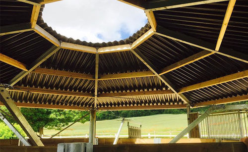 Tondino per cavalli con recinzione - CONFORT - hippocenter - coperto