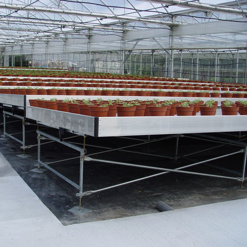 Tavolo di coltura a flusso e riflusso - GROWING BENCH - Invernaderos FERTRI - adattabile / con ruote