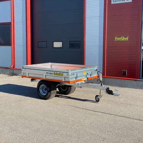 Rimorchio basculante - FT-1600 - Foresteel - a un asse / agricolo / da giardino