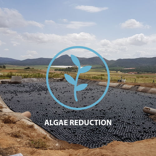 Copertura flottante per serbatoio - ALGAE Control - Panal Flotante S.L.U - per acque reflue / per letame / per bacini di trattamento di acque reflue