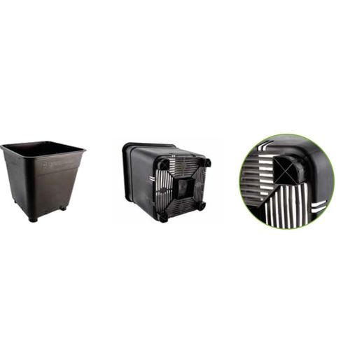 Vaso in plastica - TÉCNICAS SANJORGE SL - rotondo / quadrato / nero