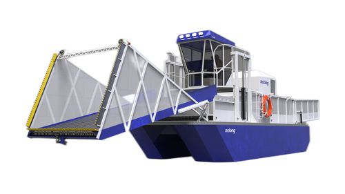 Raccoglitrice per alghe - AWH722 - Relong - barca / con motore elettrico / a getto d'acqua