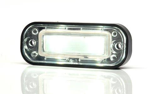 Fanale per targa LED - W133 - PTS WAS Sp. J. - bianca / 12 V / 24 V
