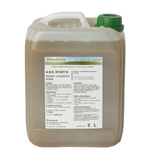 Integratore alimentare per animali - AND START B - Bionature - per bovini / per pollame / vitamine