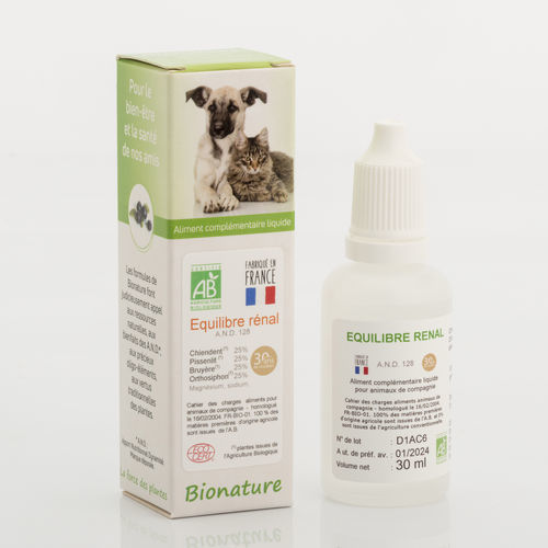 Integratore alimentare per animali - AND 128 - Bionature - per animali domestici / liquido / correttore di carenze