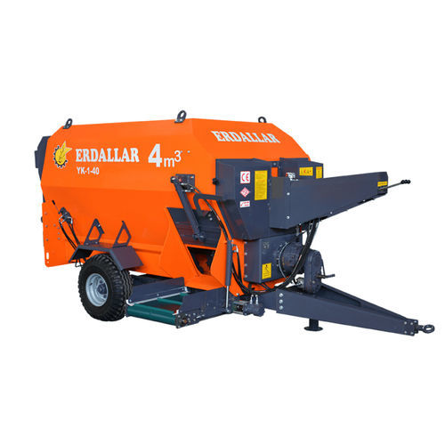 Miscelatore a vite orizzontale - MAK-4-21 - ERDALLAR AGRICULTURAL MACHINERY - trainato / con scarico laterale / monococlea