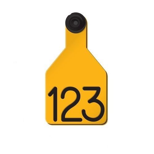 Marchio auricolare per bovini - Medium - Ritchey Livestock ID - in plastica / due pezzi