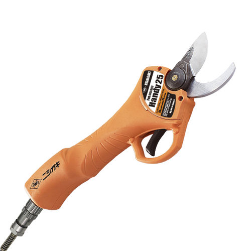 Cesoia elettrica - FUTOMARU Handy 25 - NISHIGAKI INDUSTRIAL CO., LTD. - con lama bypass / leggera / per frutteto