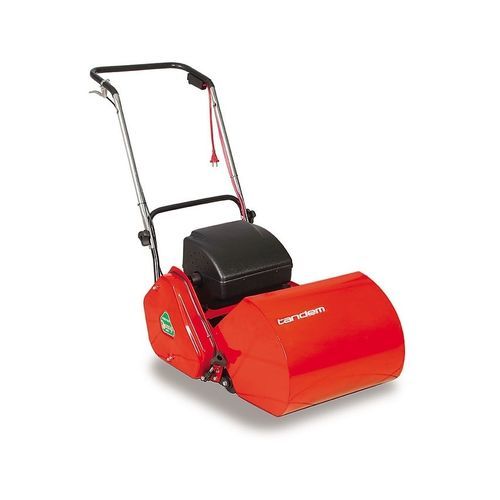 Tosaerba elettrico - 430E - Tandem Lawn Industries - con guida da terra / semovente / raccoglitrice