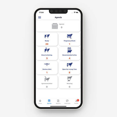 Applicazione mobile di supervisione - MilkingCloud - di gestione dati / agricola / per gestione di vacche da latte