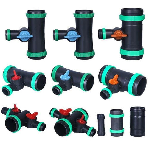 Raccordo per irrigazione in plastica - Yibiyuan Water-saving Irrigation Technology Co., Ltd. - dritto / a T / filettato