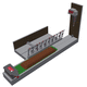 sistema automatico di distribuzione di mangime a nastro / per caprini / per ovini