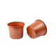 vaso in plastica / rotondo / riciclabile / marrone