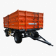 rimorchio basculante / a 2 assi / agricolo / 12 tonnellate