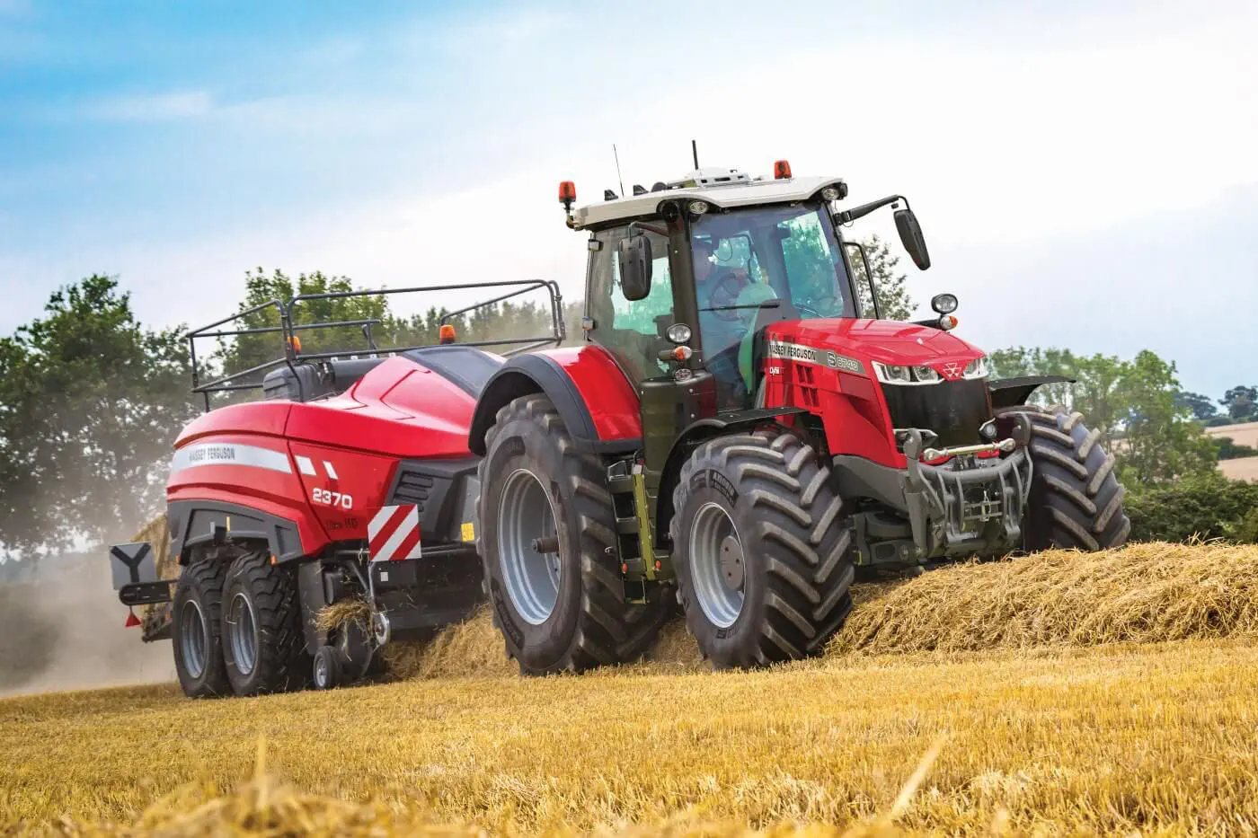 メカニカルトランスミッショントラクター - MF 8700 S Series - MASSEY FERGUSON - 6気筒 / 3点リンク /  キャビン付